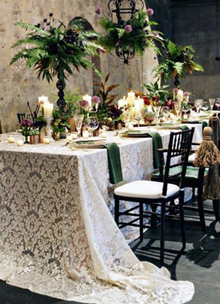 Стильные детали: текстурированные скатерти для свадьбы 