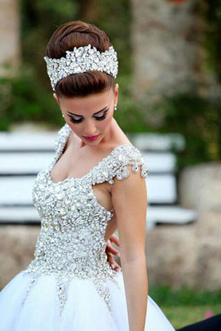сказочная свадьба, невеста в короне