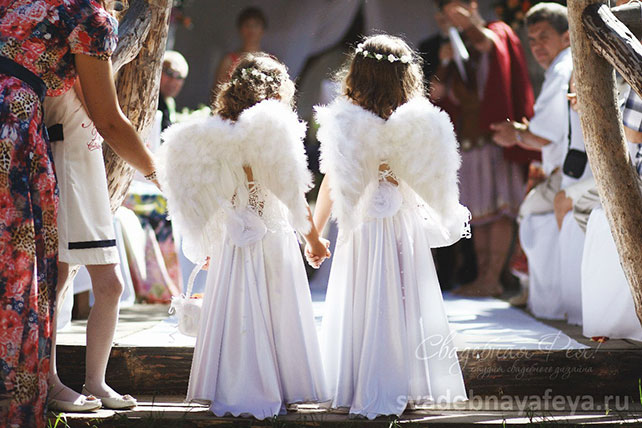 сказочная свадьба, цветочные девочки