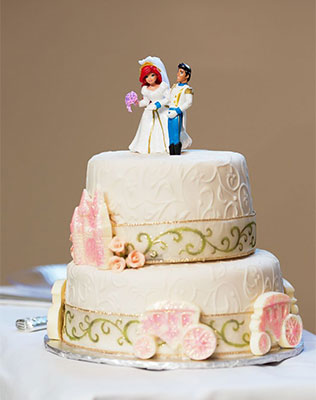 сказочная свадьба, торт