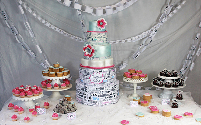 Сладкий стол красный-мятный