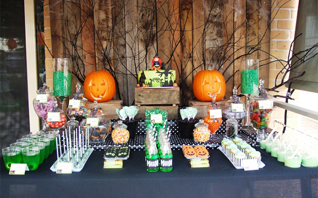 Сладкий стол оранжевый хэлоуин