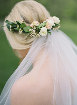 Цветочное вдохновение: сочетаем фату и венок невесты 