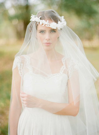 Цветочное вдохновение: сочетаем фату и венок невесты 