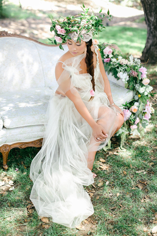 Цветочное вдохновение: сочетаем фату и венок невесты 