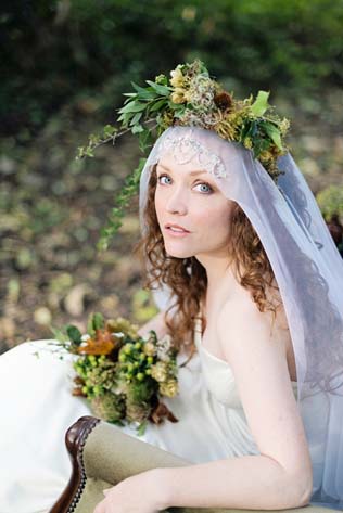 Цветочное вдохновение: сочетаем фату и венок невесты 