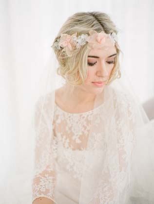 Цветочное вдохновение: сочетаем фату и венок невесты 