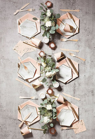 Свадебный тренд: соты и шестиугольники в декоре 