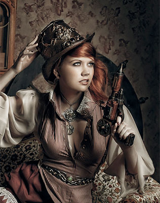 платье невесты в стиле стимпанк