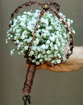 букет невесты в стиле стимпанк