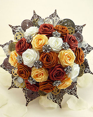 букет невесты в стиле стимпанк