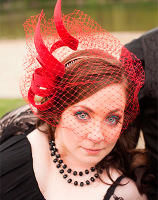 головной убор невесты в стиле стимпанк