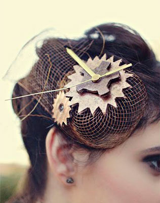 головной убор невесты в стиле стимпанк