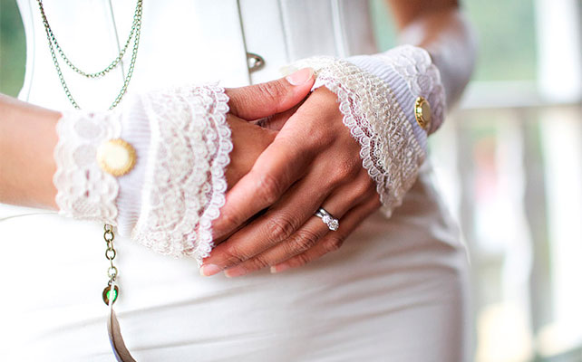 перчатки невесты в стиле стимпанк