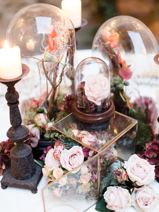 Свадьба в деталях: стеклянный колпак-клош 