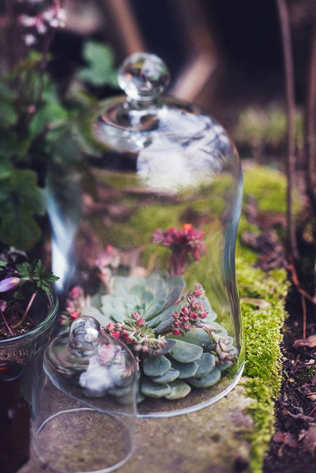 Свадьба в деталях: стеклянный колпак-клош 