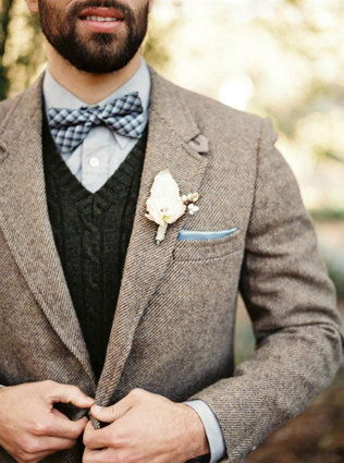 пиджак жениха из габардина 