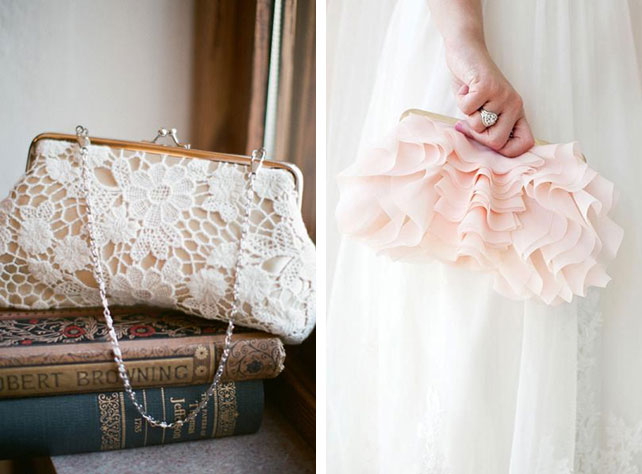 30 шикарных свадебных сумочек, сумочка с кружевом, сумочка с воланами