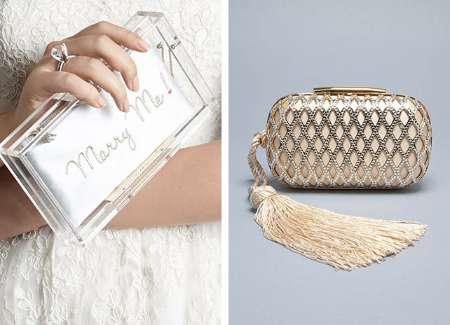 30 шикарных свадебных сумочек, прозрачный клатч, жесткий клатч