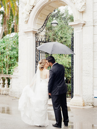 Романтика: свадьба под дождем 