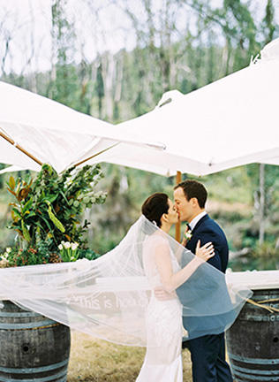 Романтика: свадьба под дождем 