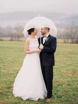 Романтика: свадьба под дождем 