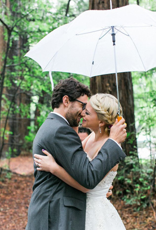 Романтика: свадьба под дождем 