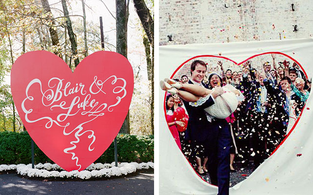 Декор свадьбы в тематике дня Святого Валентина