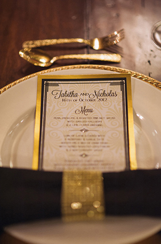 свадьба в стиле 1920-х годов, меню 