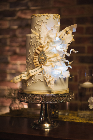 свадьба в стиле 1920-х годов, свадебный торт
