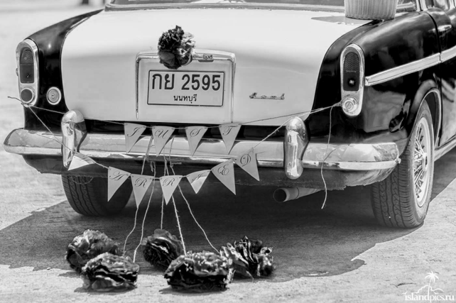 свадьба в стиле 1930-х годов, декор автомобиля