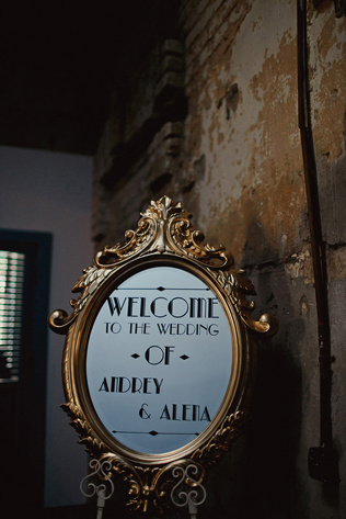 свадьба в стиле 1930-х годов, weclome-зона 