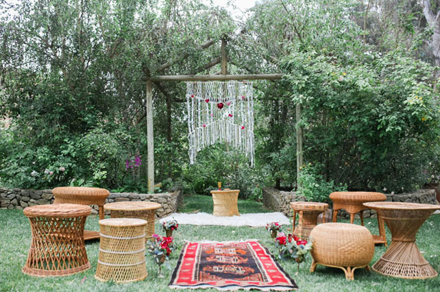 свадьба в стиле 1970-х годов, свадебная церемония 