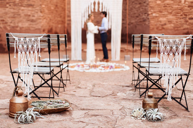 свадьба в стиле 1970-х годов, свадебная церемония 