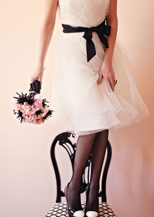 свадьба в стиле Шанель, образ невесты