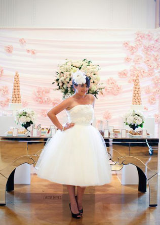 свадьба в стиле Шанель, образ невесты