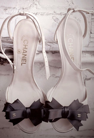 свадьба в стиле Шанель, туфли невесты