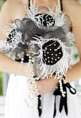 свадьба в стиле Шанель, букет невесты
