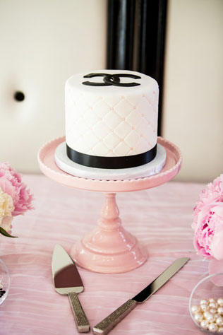 свадьба в стиле Шанель, свадебный торт