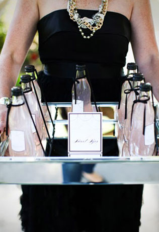 свадьба в стиле Шанель, напитки