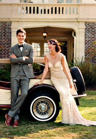 свадьба в стиле Великого Гэтсби, авто