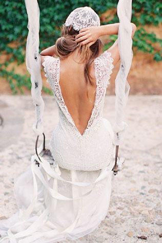 свадьба в стиле прованс, образ невесты