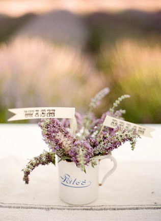 свадьба в стиле прованс, лаванда в декоре