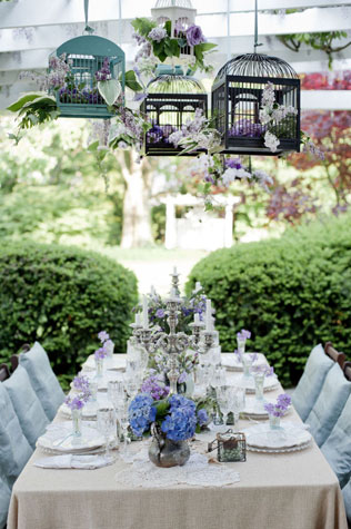 свадьба в стиле прованс, винтажные клетки в декоре