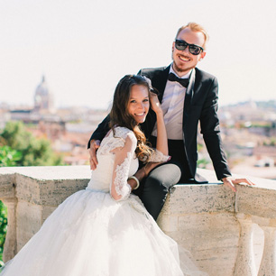 Свадьба для двоих в Риме: Евгений и Анна