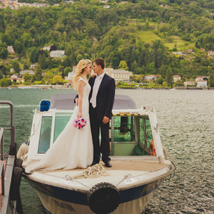 Оксана и Павел: свадьба для двоих на озере Комо