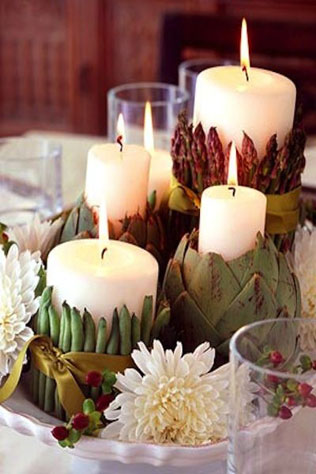 свадебная флористика, овощи