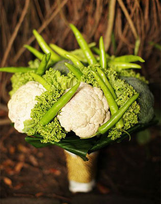 свадебная флористика, овощи