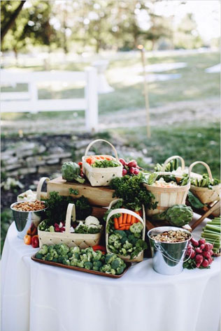 свадебная флористика, овощи