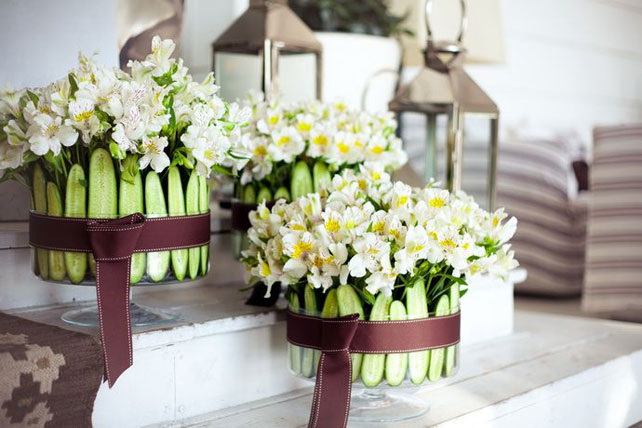 свадебная флористика, овощи